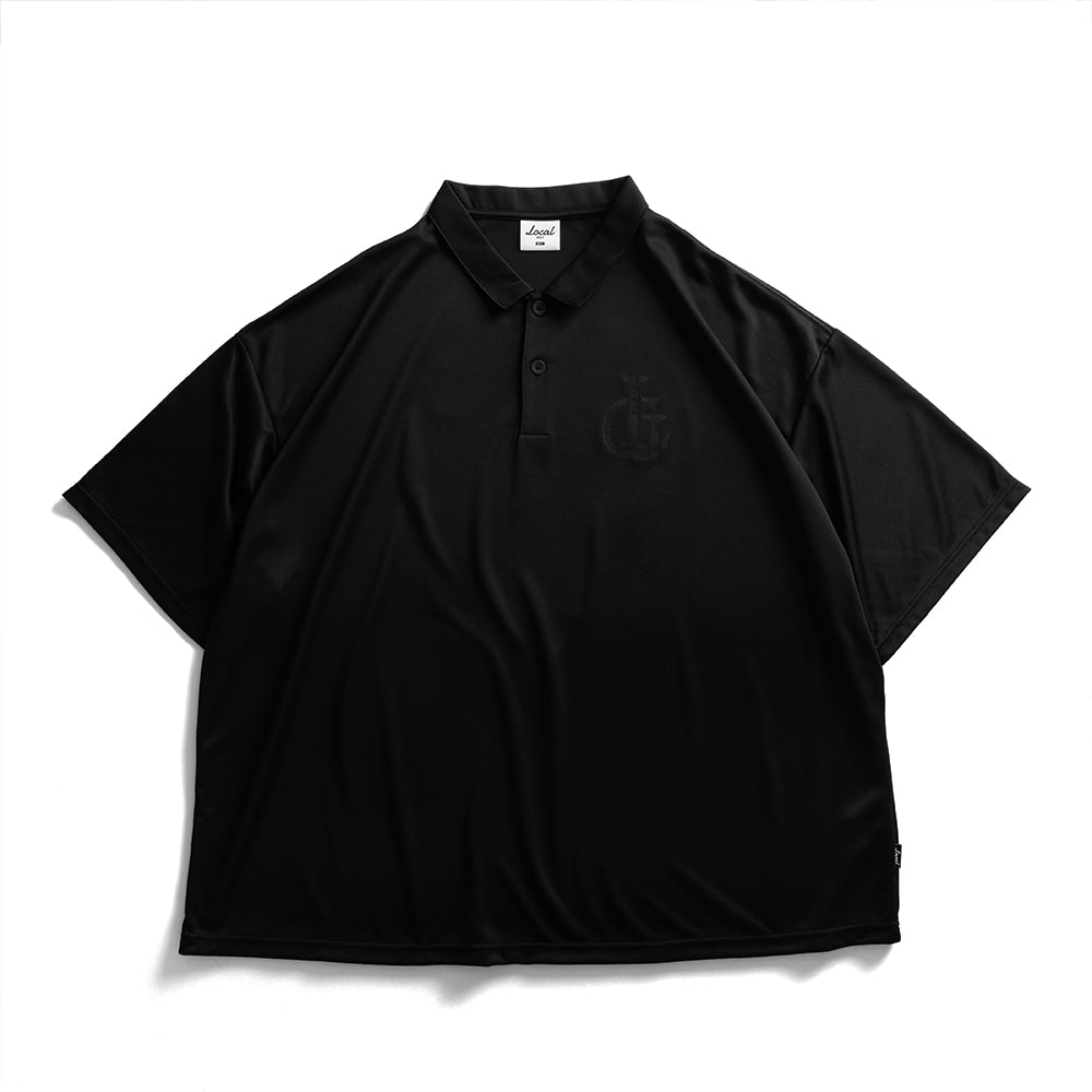 Sealing Wax S/S POLO SHIRT | Black – Local GOLF